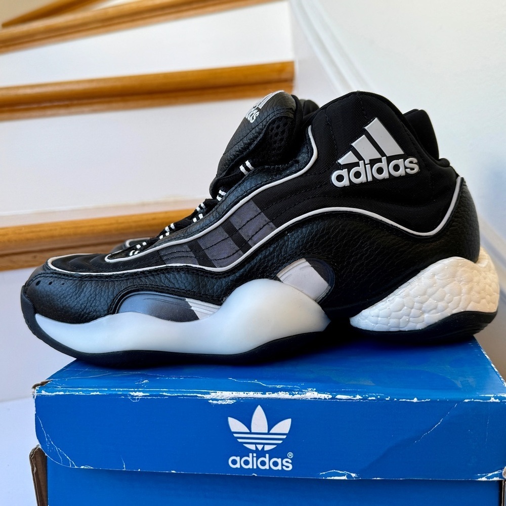 NWT Adidas Never Made 98 X Crazy BYW in black / white sneakers - Picture 10 of 13